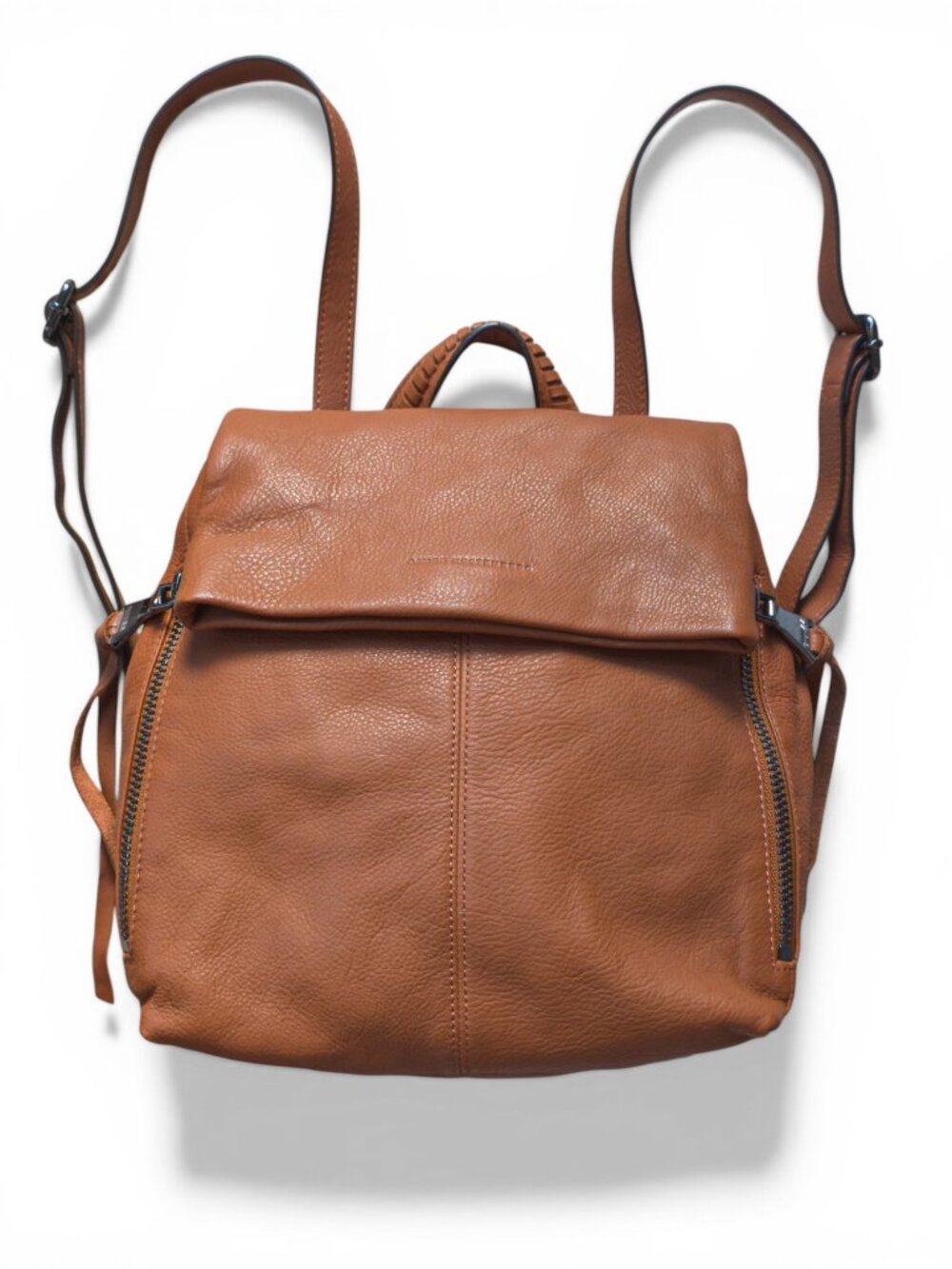 Aimee Kestenberg Bali Backpack, Chestnut Brown Leather w/ Gunmetal Hardware